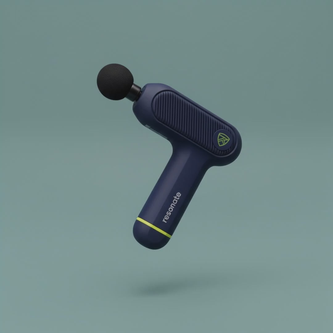 Resonate Aura deep tissue massage gun compact quiet motor India